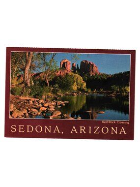 Sedona Arizona Red Rock Crossing Majestic Rock Formations Petley Postcard